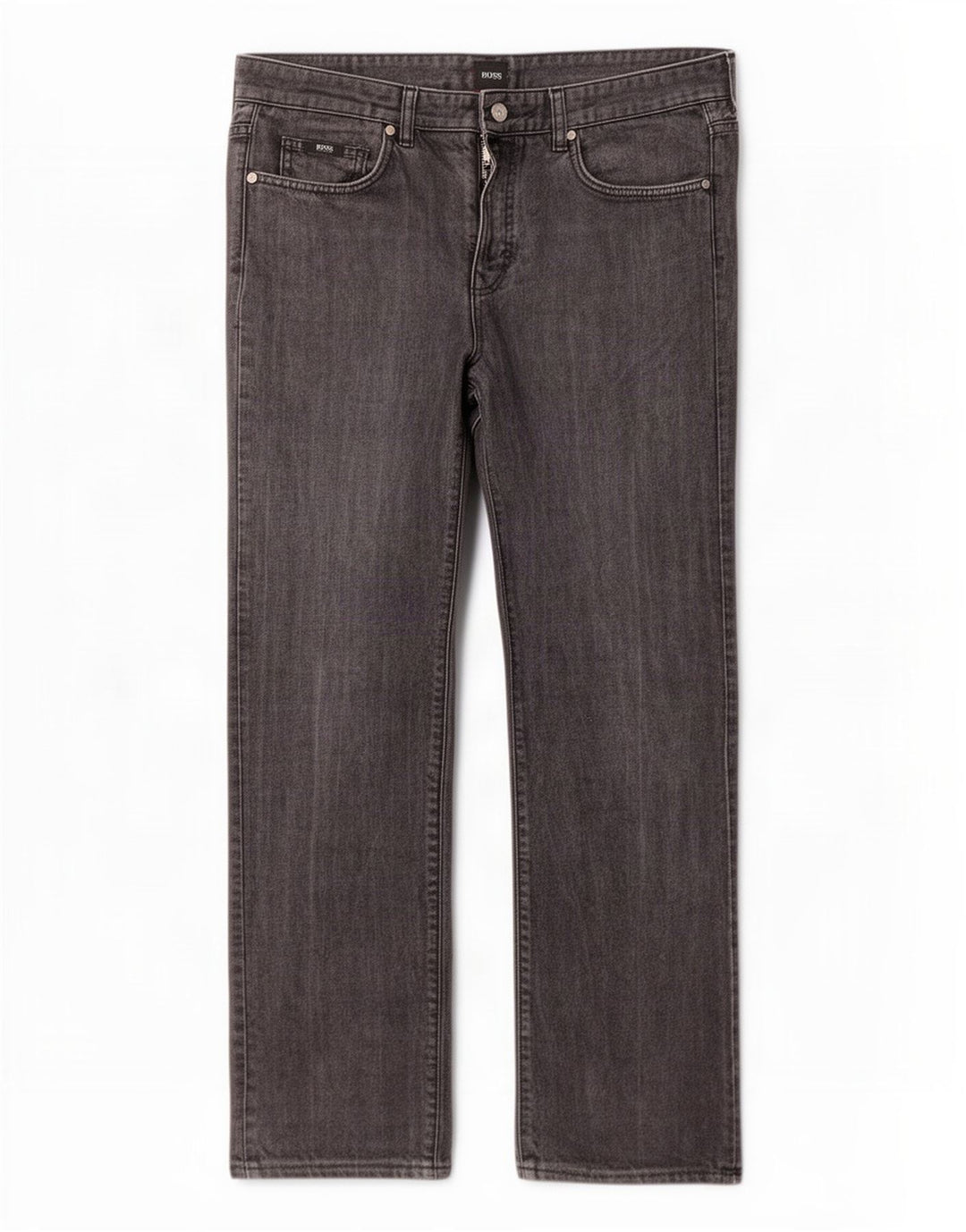 Jeans dritti da uomo Hugo Boss W36 L30 Grigi