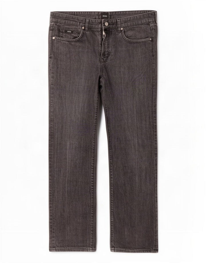 Jeans dritti da uomo Hugo Boss W36 L30 Grigi