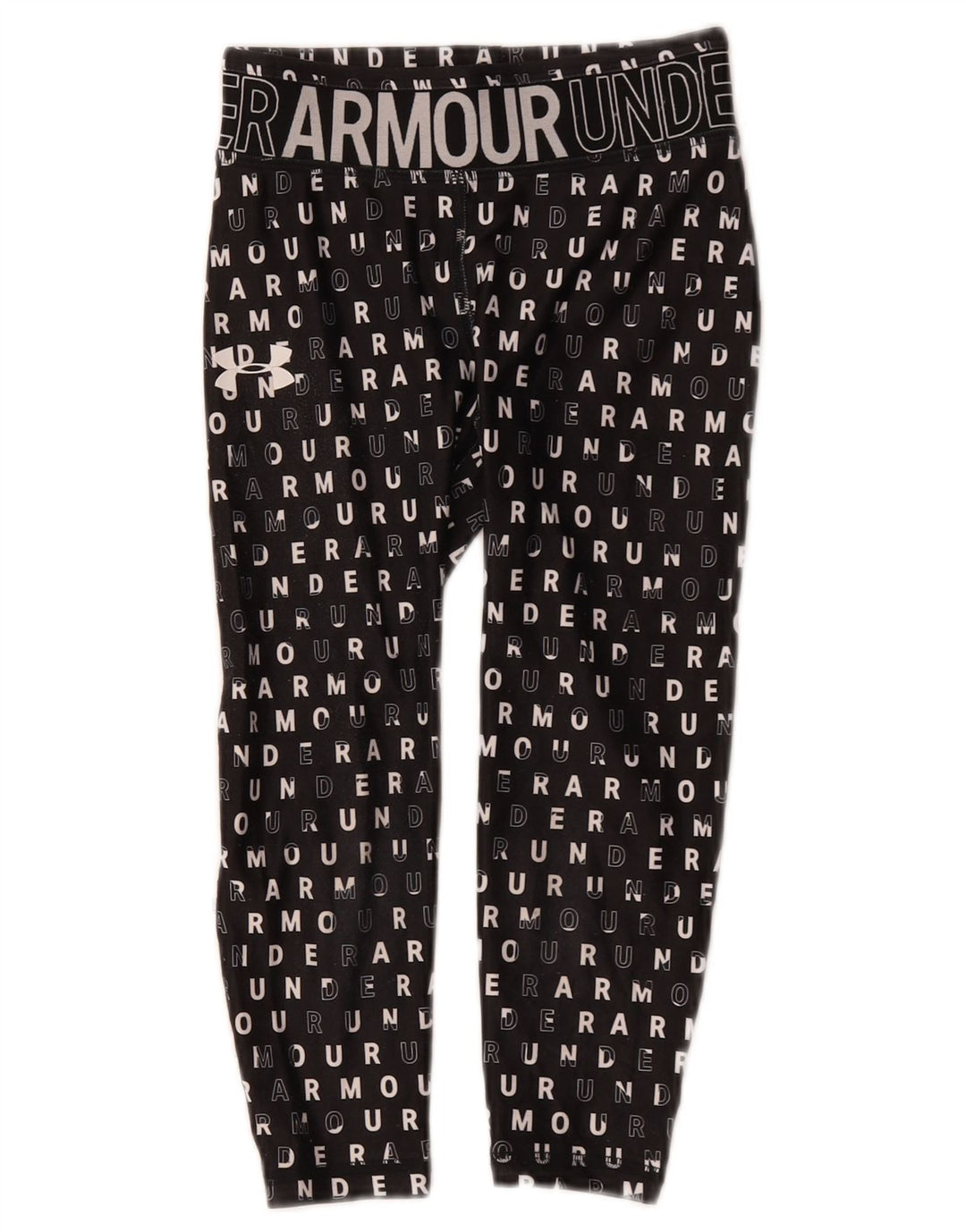 Leggings grafici per ragazze Under Armour 7-8 anni piccoli in poliestere nero