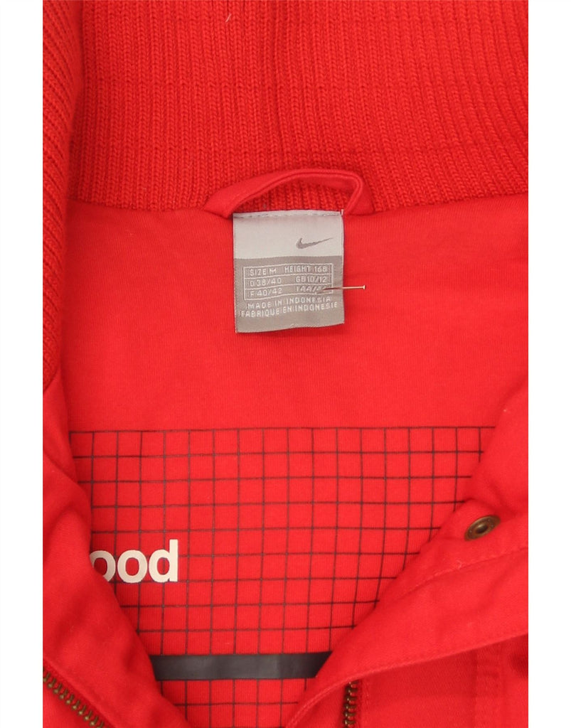 NIKE Womens Padded Gilet UK 10/12 Medium Red Cotton Vintage Nike and Second-Hand Nike from Messina Hembry 