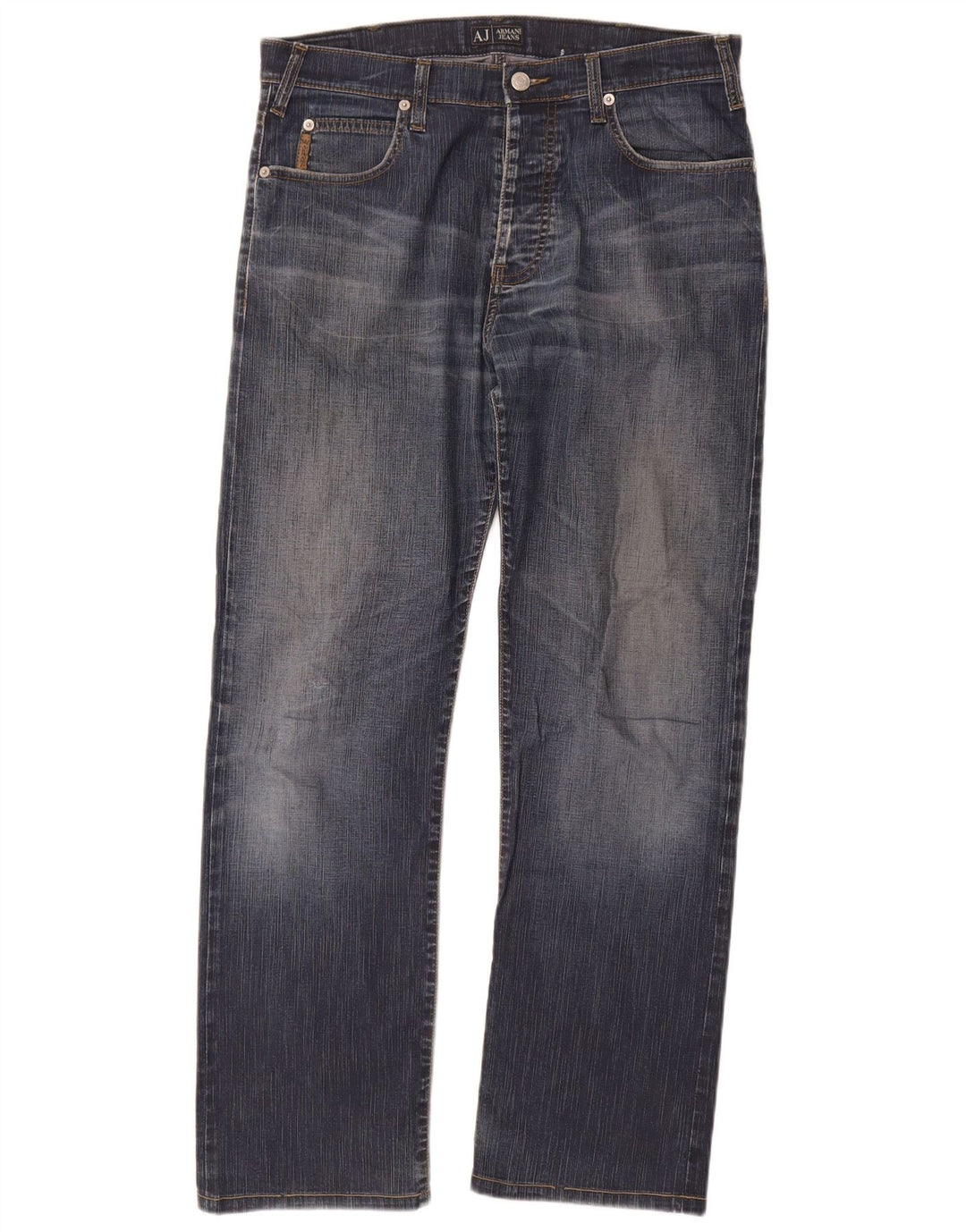 Jeans dritti da uomo Armani W33 L29 cotone blu