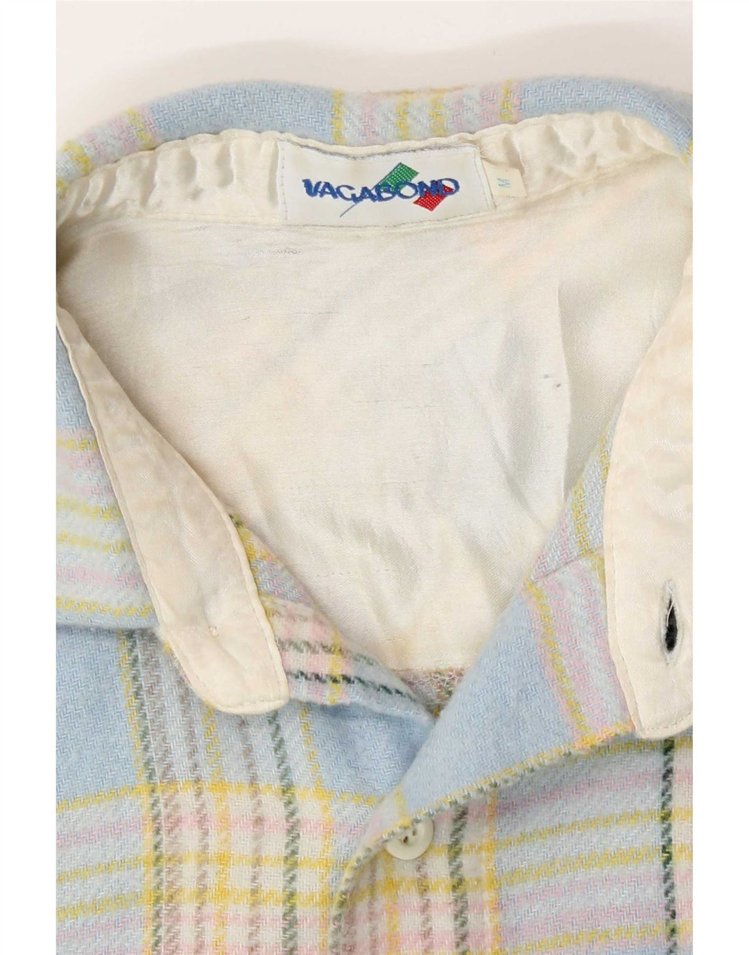 Vagabond Camicia da uomo in flanella con motivo a quadri blu medio