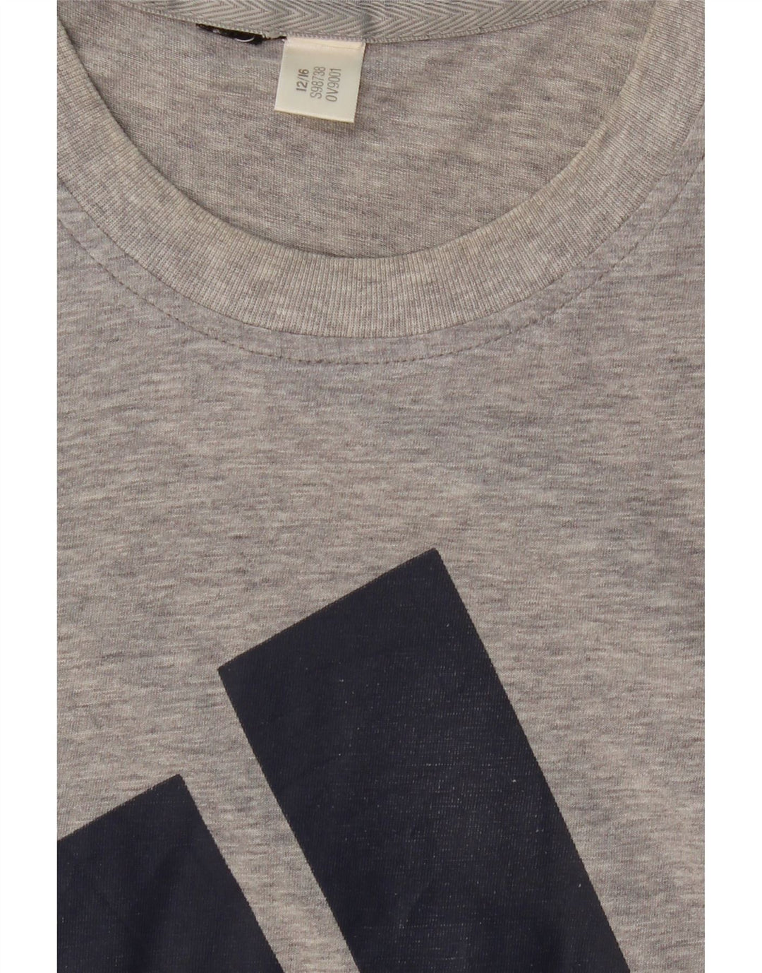 T-shirt grafica da uomo ADIDAS grande grigia