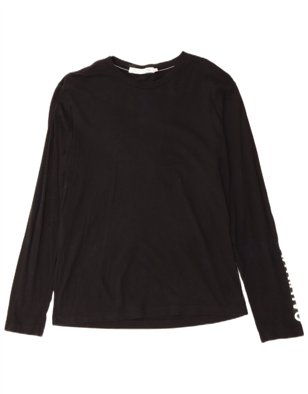 Calvin Klein Jeans Top grafico da uomo manica lunga grande cotone nero