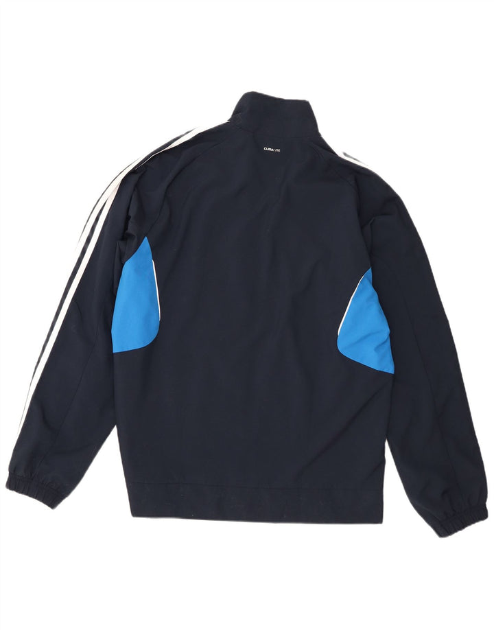 Giacca da uomo Adidas Climalite Top Jacket Medium Blu Navy Colourblock