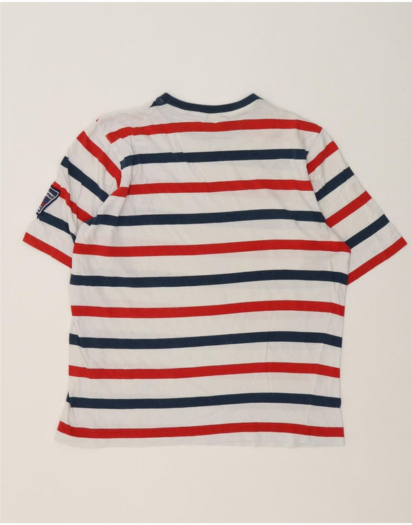 Paul & Shark T-shirt da uomo Top piccola a righe multicolore