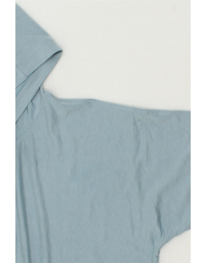 UNDER ARMOUR Womens Crop Oversized Hoodie Jumper UK 10 Small Blue Vintage Under Armour and Second-Hand Under Armour from Messina Hembry 