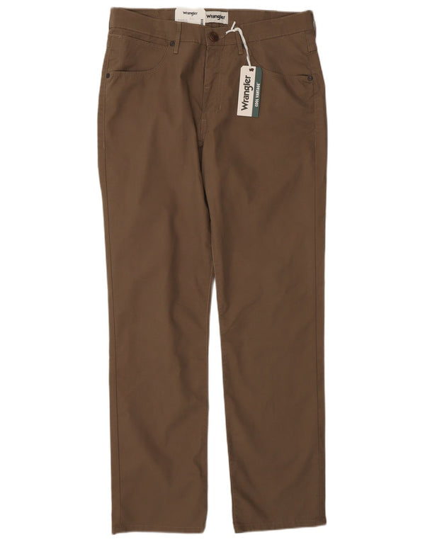 Pantaloni casual Wrangler Arizona Straight Classic Fit W32 L30 Cachi da uomo