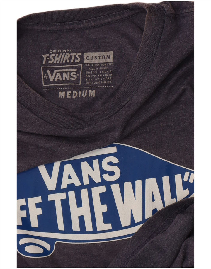 Maglietta grafica da uomo Vans Top in cotone grigio medio