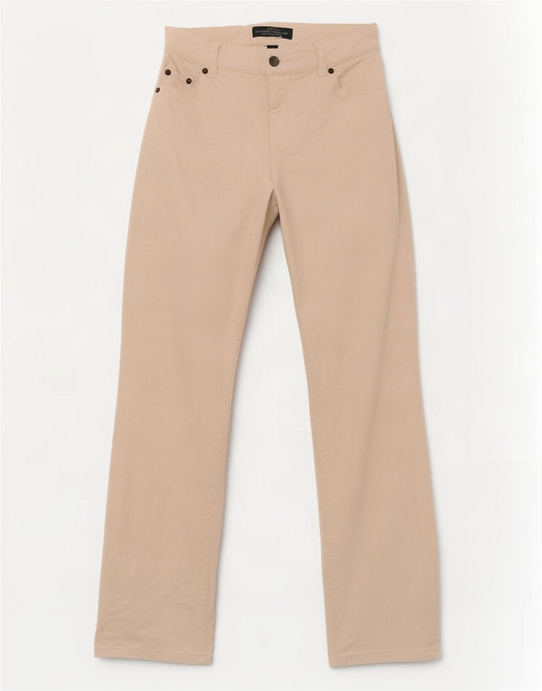Pantaloni dritti in velluto a coste da donna Ralph Lauren US 0 XS W28 L31 Bianco sporco