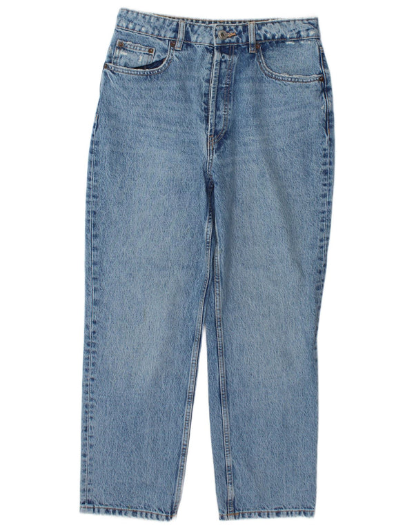 Zara Womens Distressed High Waist Jeans EU 38 Small W28 L27 Blue