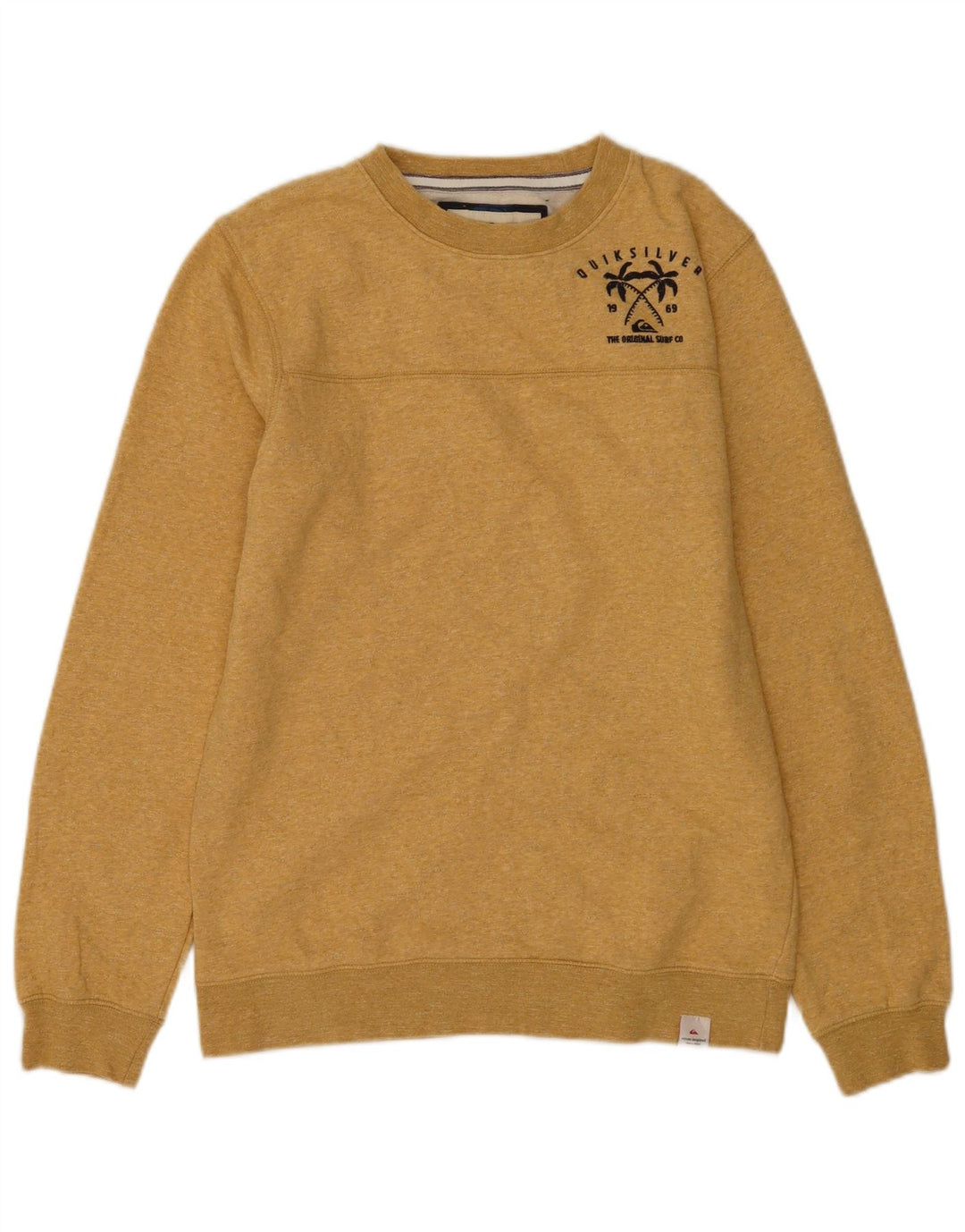 Felpa da uomo Quiksilver Maglione piccolo in cotone giallo