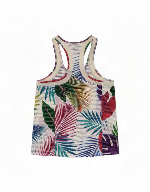 Desigual Womens Graphic Vest Top UK 12 Medium multicolore floreale
