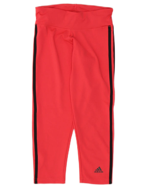 Leggings Adidas Capri da donna UK 4/6 XS poliestere rosa