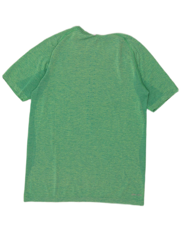 T-shirt Nike Dri Fit da uomo a righe verdi medie