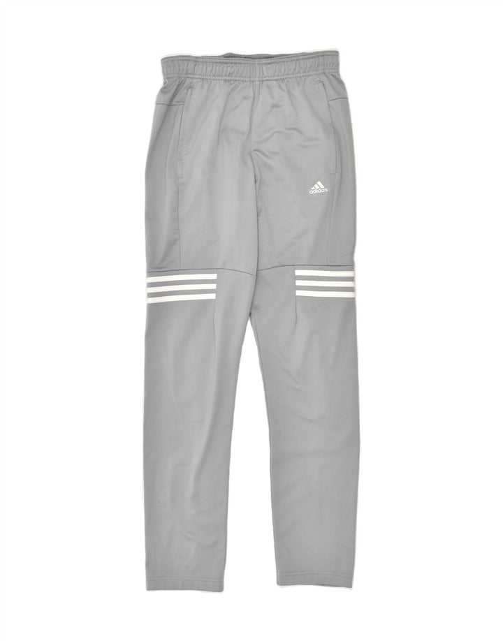 ADIDAS Mens Graphic Tracksuit Trousers Small Grey Polyester | Vintage Adidas | Thrift | Second-Hand Adidas | Used Clothing | Messina Hembry 