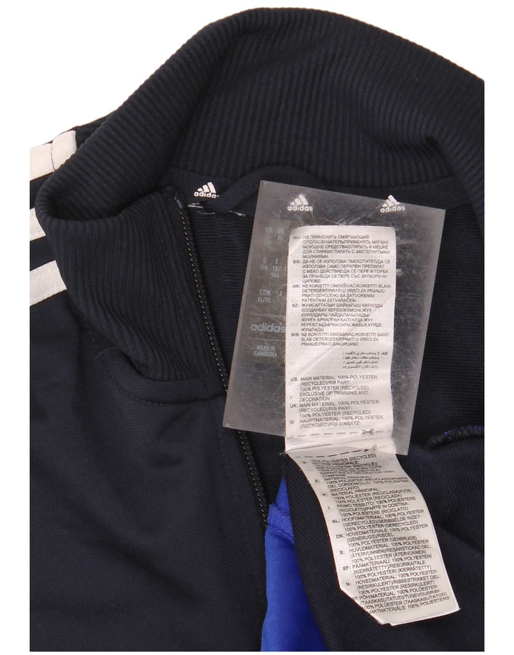 Giacca da tuta ADIDAS Aeroready da ragazzo 15-16 anni blu navy