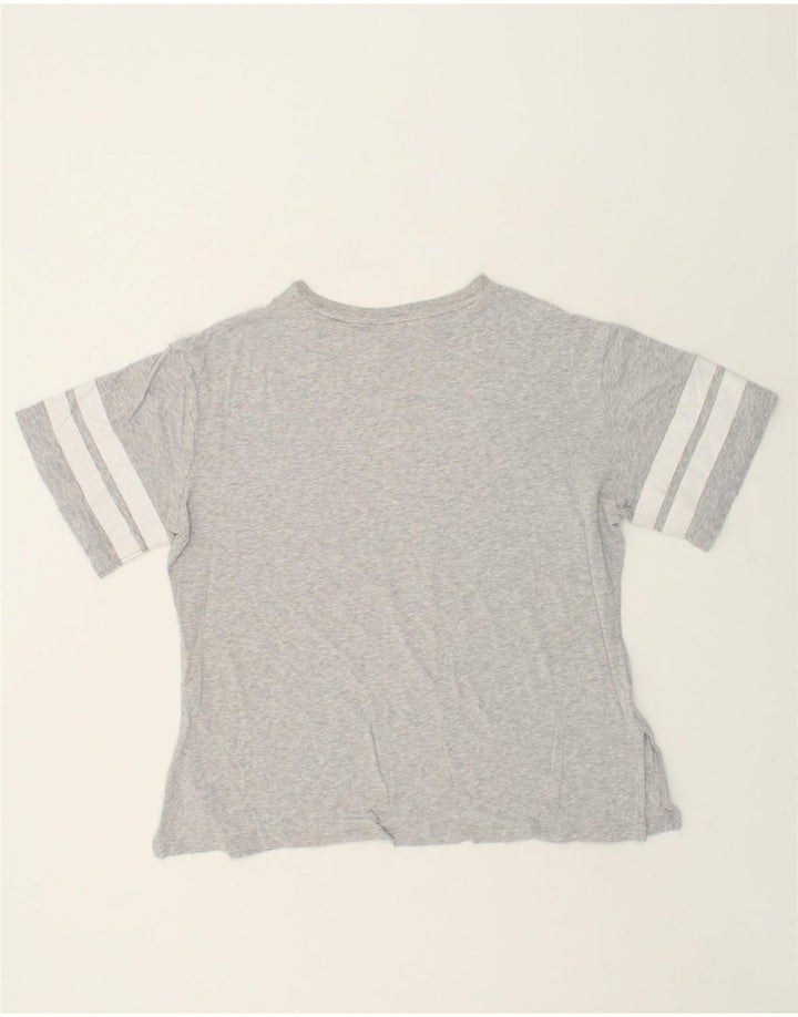 PUMA Womens Oversized Graphic T-Shirt Top UK 16 Large  Grey Flecked | Vintage Puma | Thrift | Second-Hand Puma | Used Clothing | Messina Hembry 