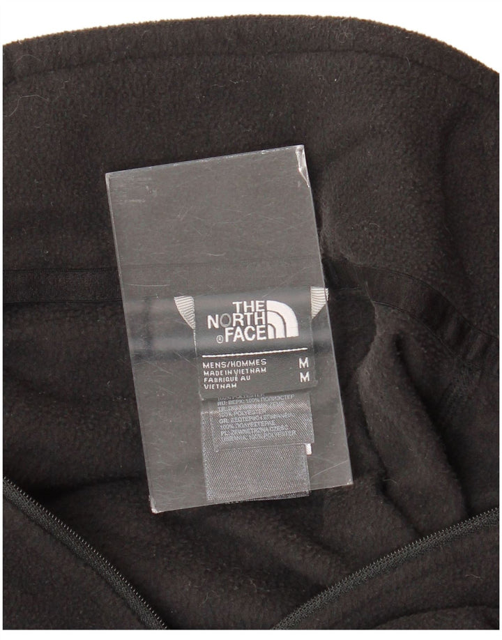 THE NORTH FACE Maglione in pile da uomo con zip e collo medio poliestere nero