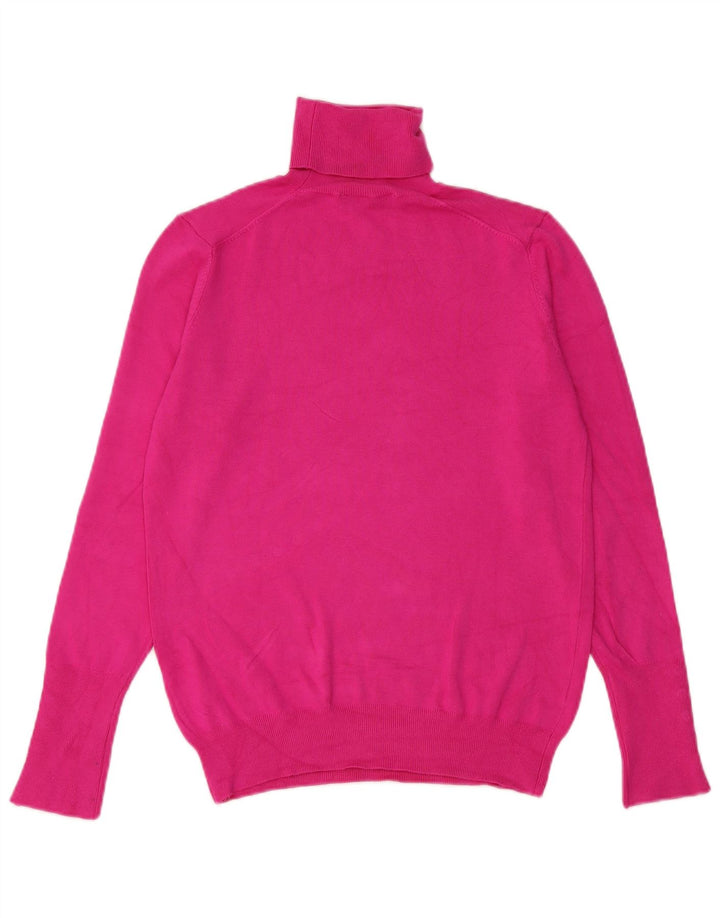 Maglione maglione a collo alto da donna Zara UK 12 Rosa medio
