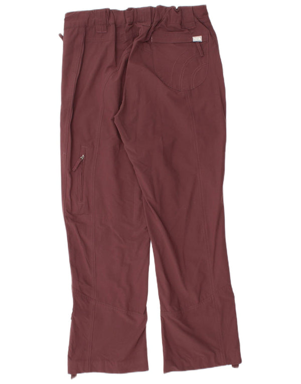 Pantaloni cargo da escursionismo da donna The North Face UK 12 Medium W30 L28 Borgogna