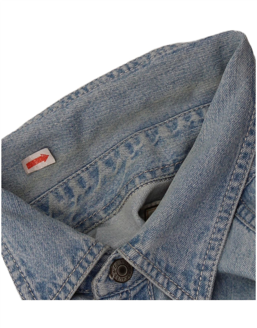 Camicia di jeans da uomo Levi's in cotone blu medio