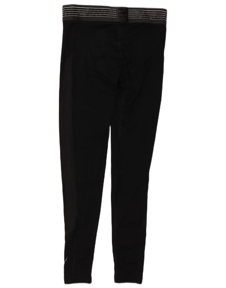 Leggings grafici Nike Dri Fit da uomo in poliestere nero medio