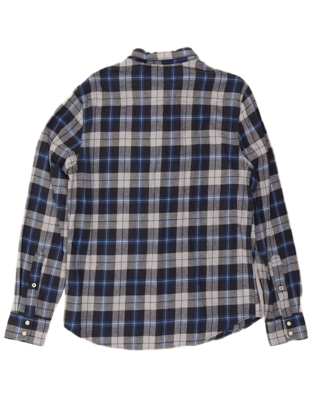 Camicia Lee da uomo in flanella vestibilità regolare in cotone a quadri blu medio