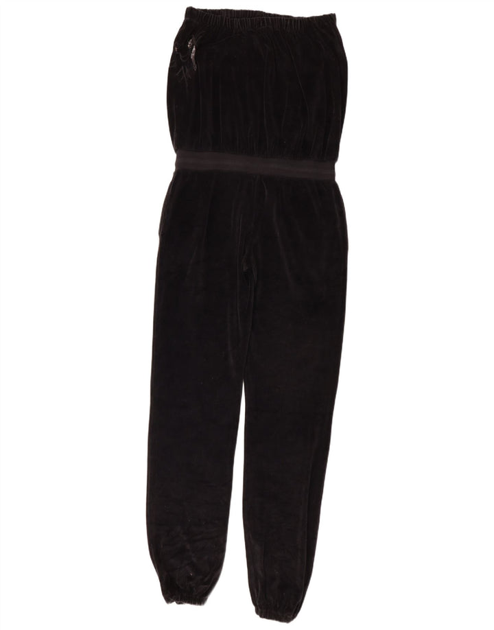 Tuta in velluto senza spalline da donna Iceberg IT 44 cotone nero medio