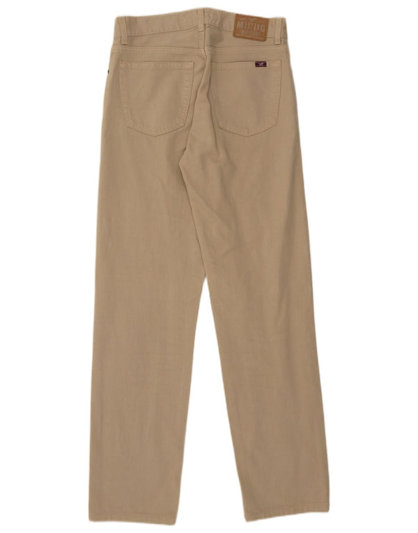 Pantaloni casual dritti da uomo Mustang W30 L34 cotone beige