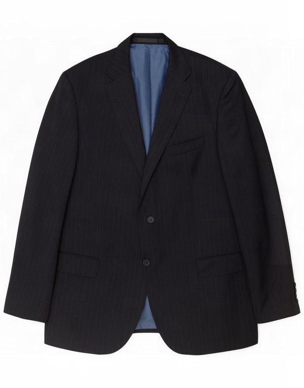 Marks & Spencer Giacca blazer a 2 bottoni da uomo UK 42 Large Grey Gessato