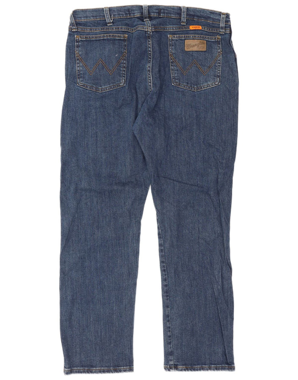Jeans dritti da uomo Wrangler W38 L30 cotone blu