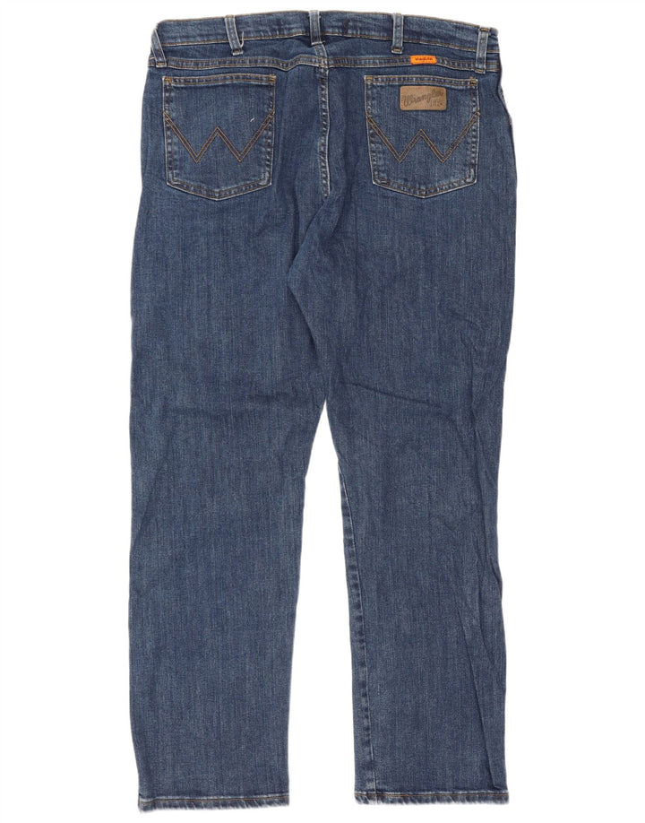 Jeans dritti da uomo Wrangler W38 L30 cotone blu