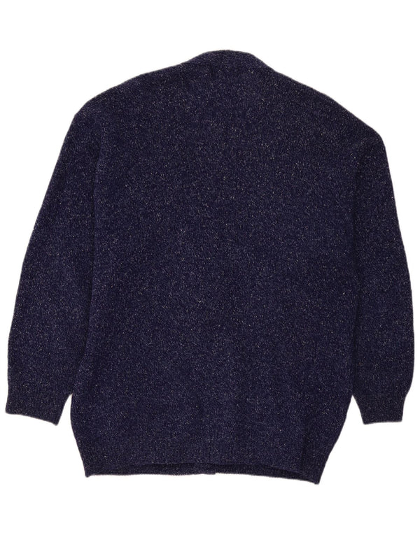 Maglione cardigan da uomo J. C. Twidd 2XL Blu Argyle/Diamond Wool Classic