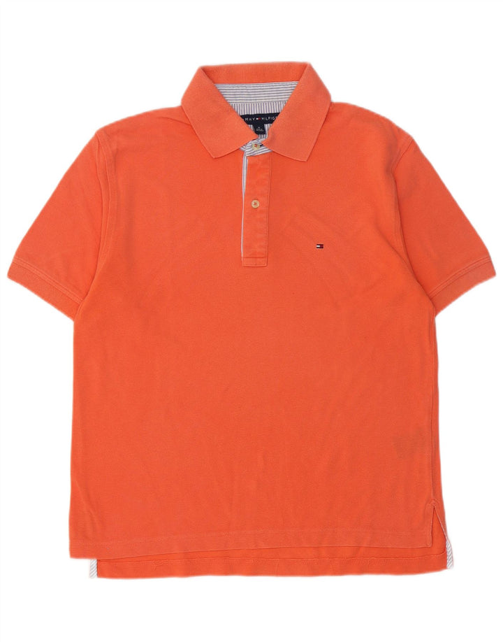 TOMMY HILFIGER Polo da uomo in cotone arancione medio