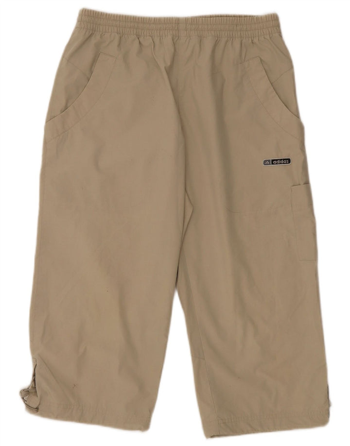 Pantaloni da tuta Adidas Cargo Capri da uomo piccoli in poliestere beige
