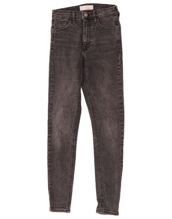 Jeans skinny Jamie da donna Topshop W25 L27 cotone grigio