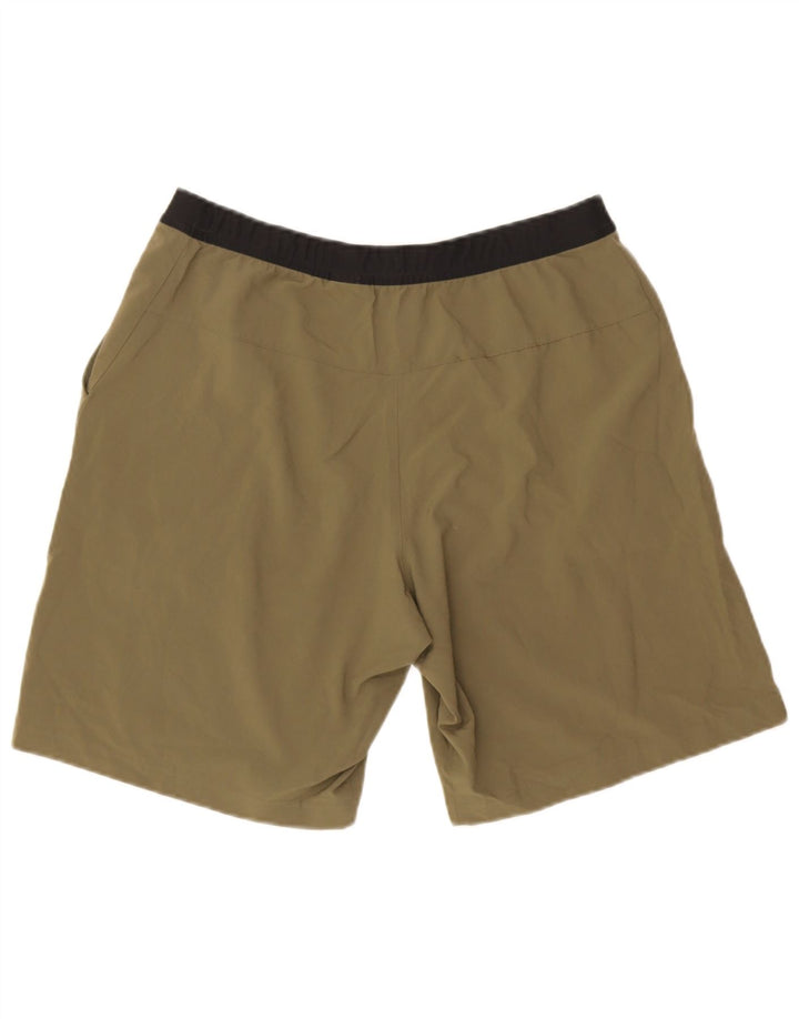 Pantaloncini sportivi da uomo Reebok Medium Khaki Colourblock in poliestere