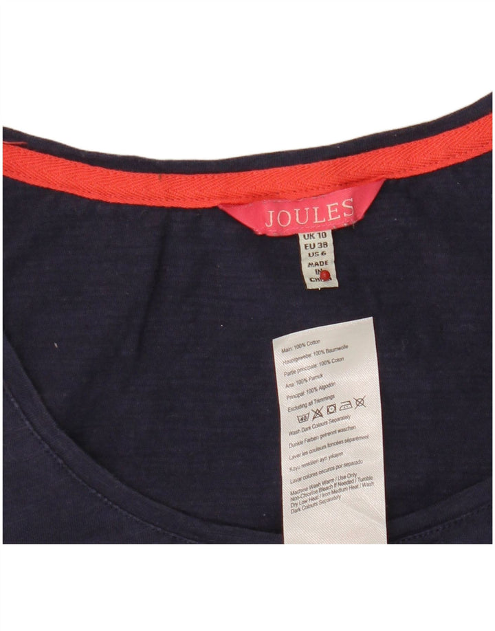 Canotta da donna Joules UK 10 piccola in cotone blu navy