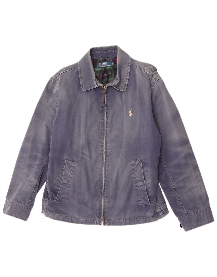 Giubbotto bomber da uomo Polo Ralph Lauren UK 40 grande cotone blu