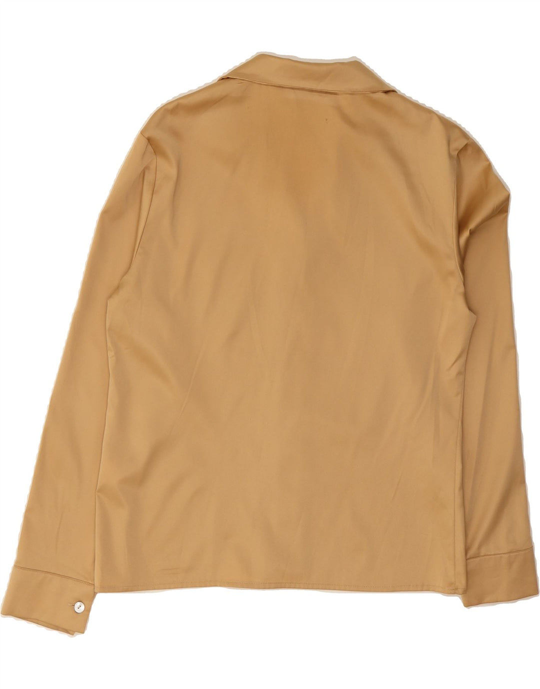 VINTAGE Womens Shirt Blouse IT 44 Medium Brown Polyester Vintage Vintage and Second-Hand Vintage from Messina Hembry 