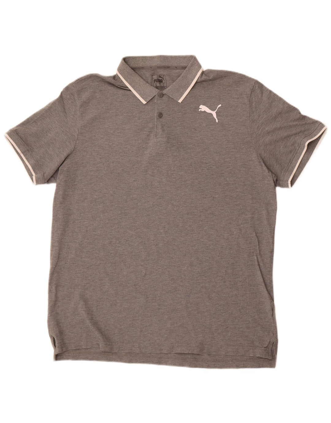 Polo Puma da uomo XL grigia screziata