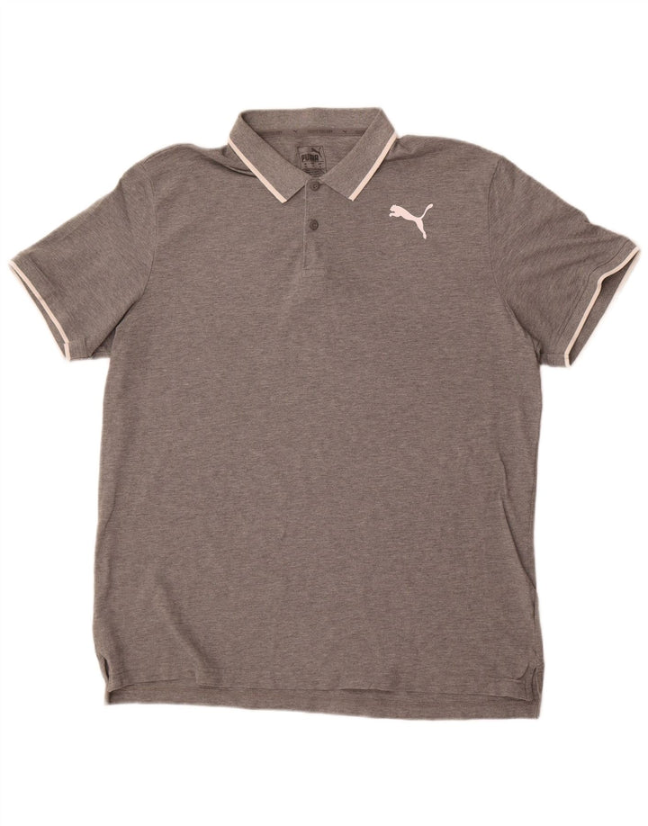 Polo Puma da uomo XL grigia screziata