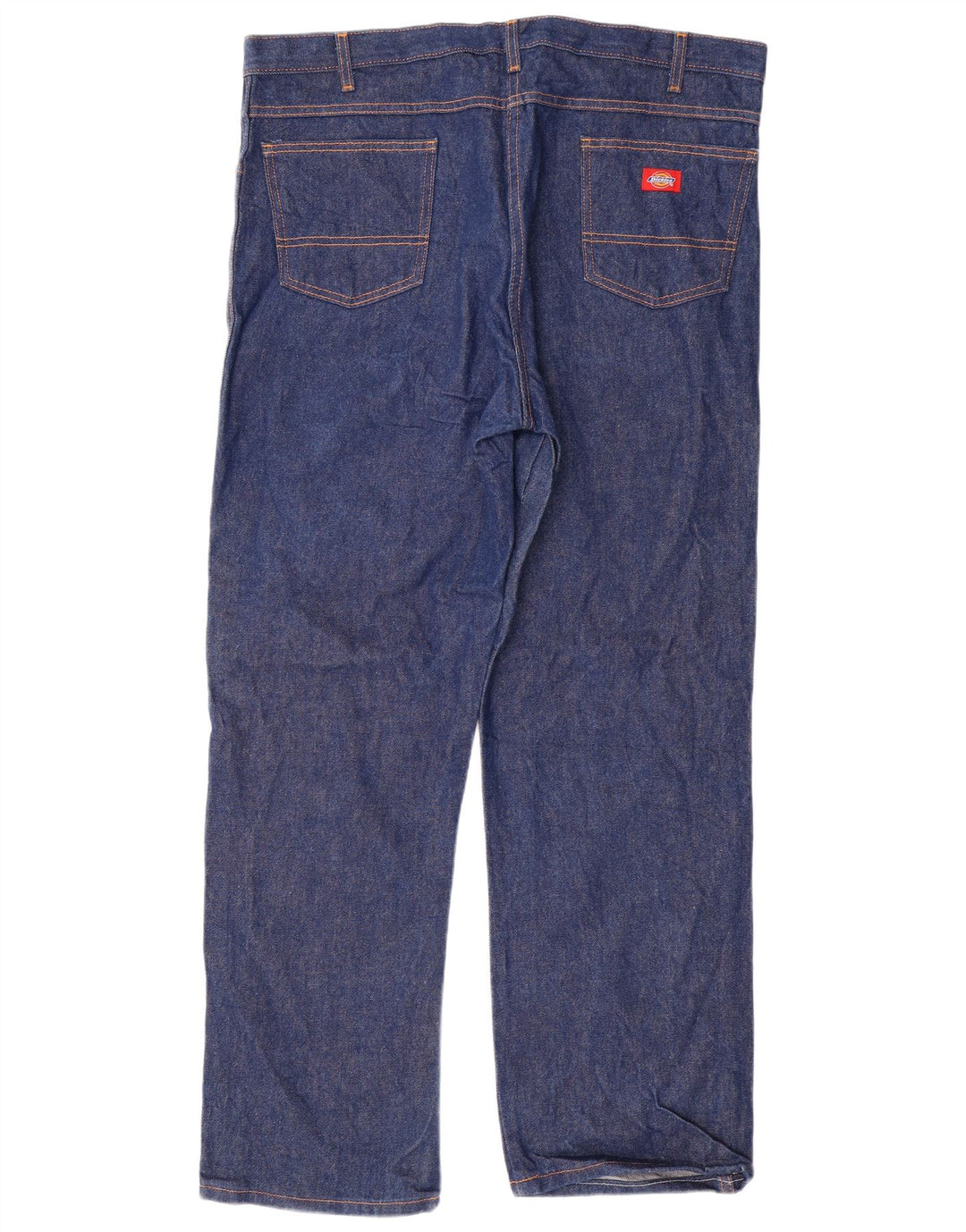 DICKIES Jeans dritti da uomo vestibilità regolare W42 L34 cotone blu