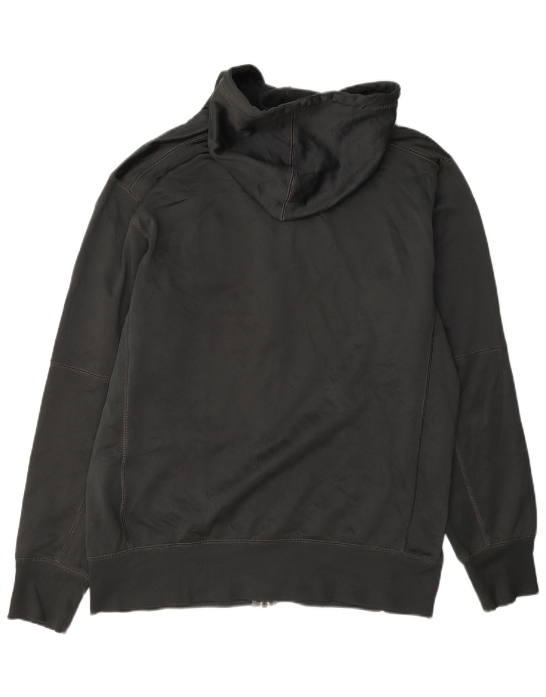 Felpa con cappuccio e zip grafica Nike Ohio State da uomo in poliestere grigio medio
