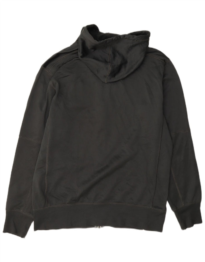 Felpa con cappuccio e zip grafica Nike Ohio State da uomo in poliestere grigio medio