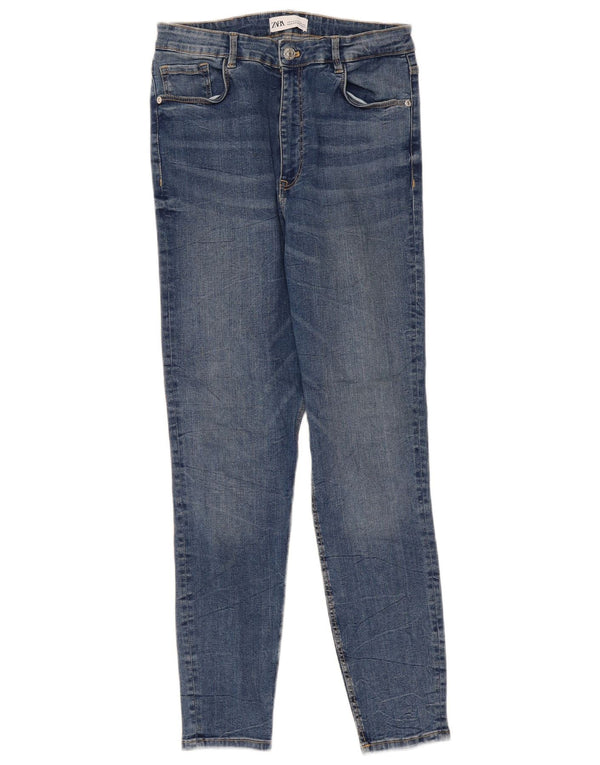 Jeans skinny da donna Zara EU 42 Large W32 L27 Blu