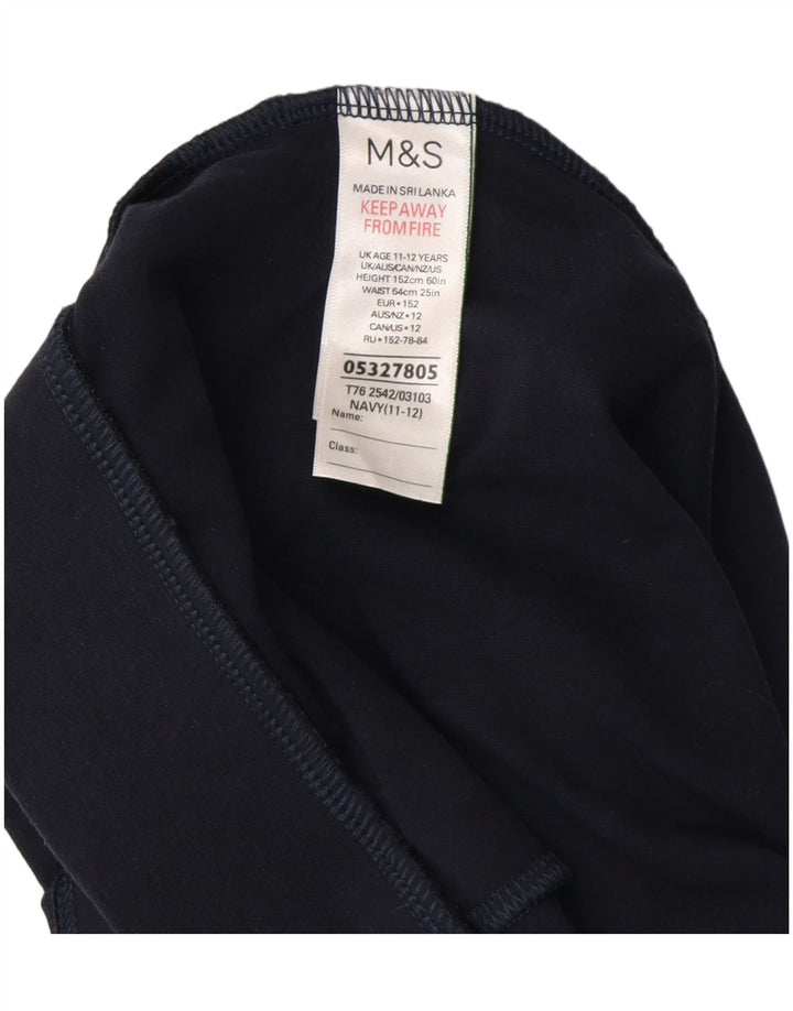 Gonna pantalone MARKS & SPENCER per bambina 11-12 anni in cotone blu navy