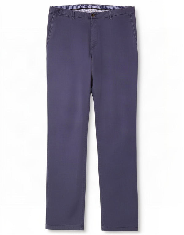 Pantaloni chino dritti da uomo Tommy Hilfiger W36 L34 cotone blu navy