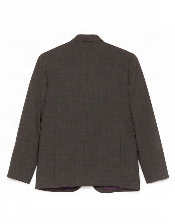 Giacca blazer a 2 bottoni da uomo Marks & Spencer UK 46 XL lana grigia